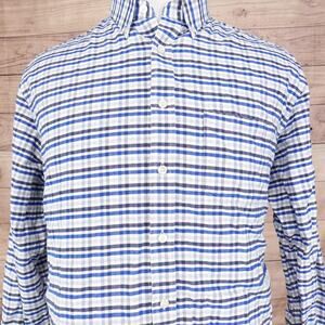 CHARLES TYRWHITT WEEKEND CLASSIC FIT FLANNEL BUTTON‎ DOWN SHIRT MENS SIZE XL